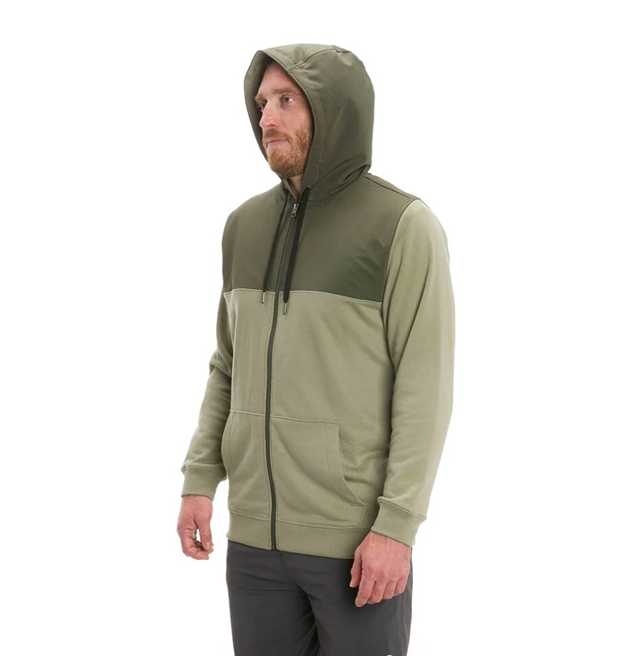 Grundens Daggerboard Hoodie Lichen Green side picture Grundens Daggerboard Hoodie Lichen Green side picture